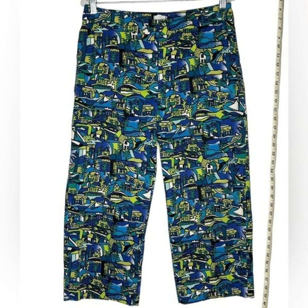 Chico's Vibrant Patterned Cropped Pants - Size 1.5